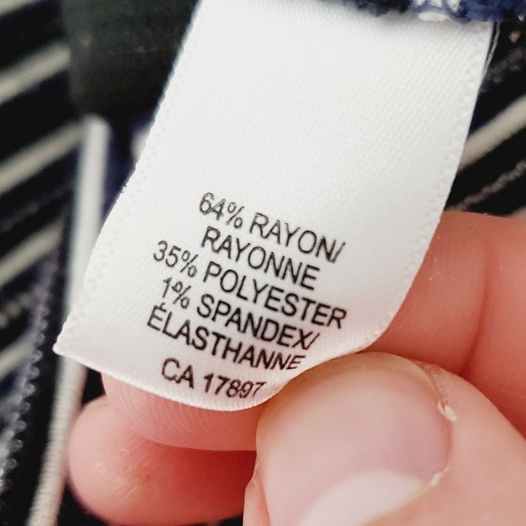 BANANA REPUBLIC Striped Fit & Flare Retro Dress - Picture 12 of 12